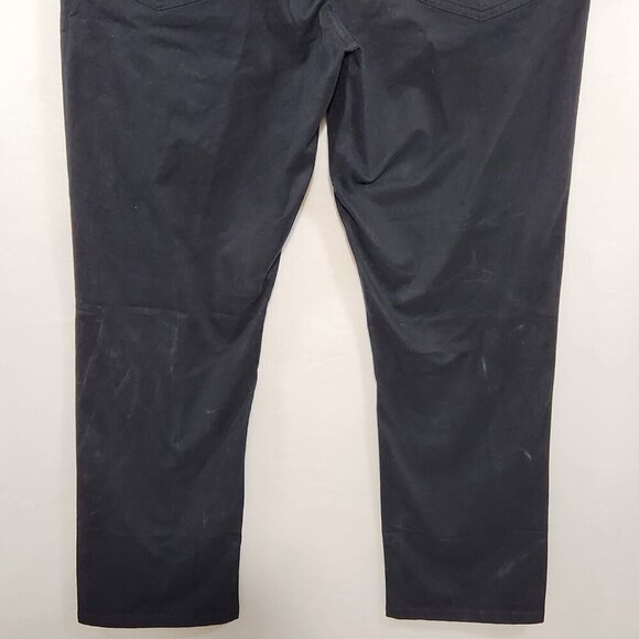 English Laundry Men's Size 38x30 Black 5 Pocket Straight Fit Cotton Blend Pants - Picture 4 of 15
